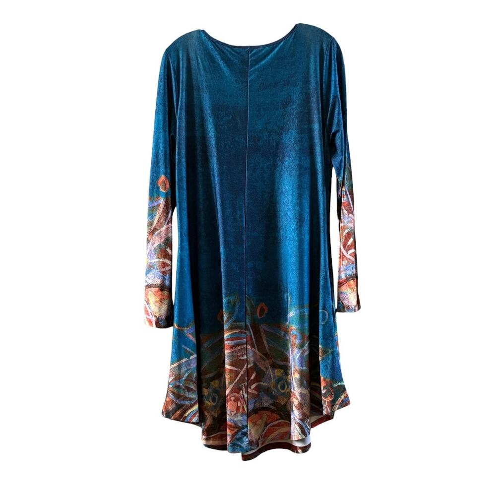 Simply Aster by Firmiana wearable art long sleeve dress size XL - Picture 5 of 7